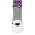 Polar Bear - Back - Ladies-Womens Slipper Gripper Socks