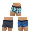 Blue Camo - Back - Tom Franks Mens Camo Boxer Shorts (Pack Of 3)