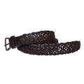 Chocolate - Front - Forest Womens-Ladies Plait Leather Belt