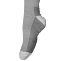 Grey - Back - Mens Wool Rich Hiker Socks
