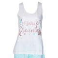 White-Mint - Back - Forever Dreaming Womens-Ladies Cosmic Dreams Short Pyjama Set