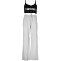 Grey-Black - Front - Forever Dreaming Womens-Ladies No Bra Club Lounge Set