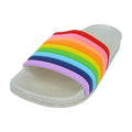 White - Back - Childrens Girls Rainbow Sliders