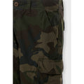 Khaki Camo - Close up - Brave Soul Mens River Camo Cargo Shorts