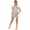 Grey Marl - Front - Foxbury Ladies-Womens Amour Pyjama Set