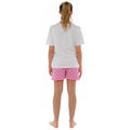 Pink - Back - Foxbury Ladies-Womens Bump Lift Maternity Pyjama Set