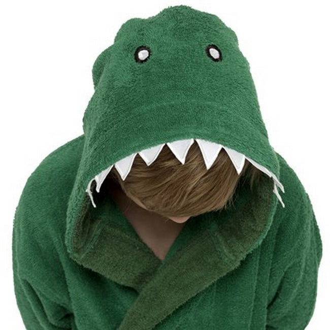 Tom Franks Boys Dinosaur Hooded Dressing Gown Discounts on great Brands
