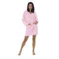 Pink - Front - Brave Soul Ladies-Womens Bunny Rabbit Hooded Dressing Gown