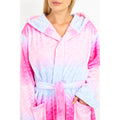 Pink - Side - Brave Soul Ladies-Womens Mermaid Hooded Dressing Gown