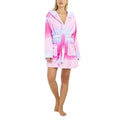 Pink - Front - Brave Soul Ladies-Womens Mermaid Hooded Dressing Gown