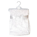 White - Front - Snuggle Baby Unisex Baby Flannel Wrap Blanket