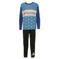 Black-Blue - Front - Playstation Childrens Boys Logo Pattern Pyjama Set