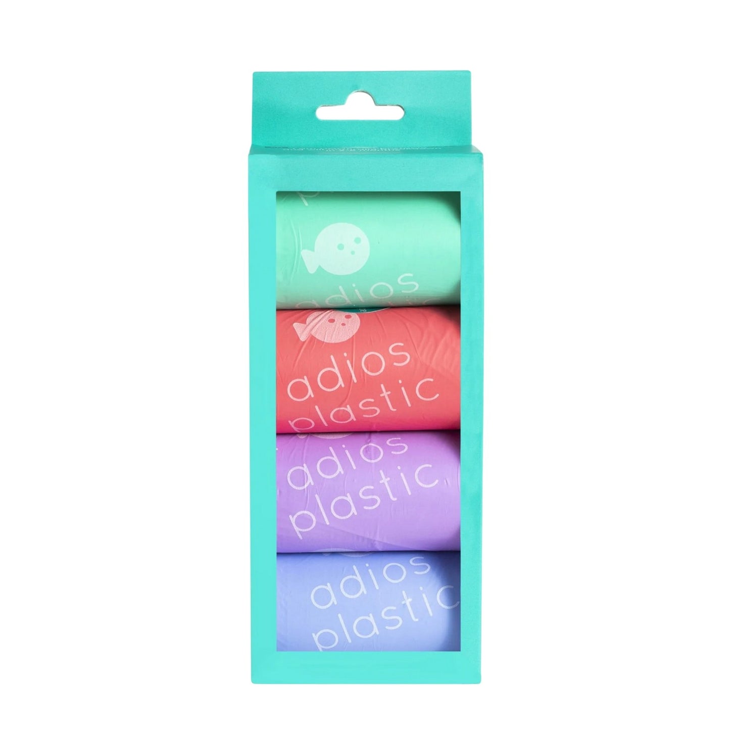 Rainbow - Front - Adios Compstable Poo Bag (Pack of 60)