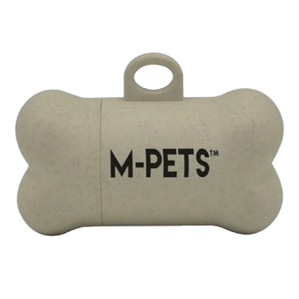 Khaki - Back - M-Pets Bamboo Poo Bag (Pack of 15)