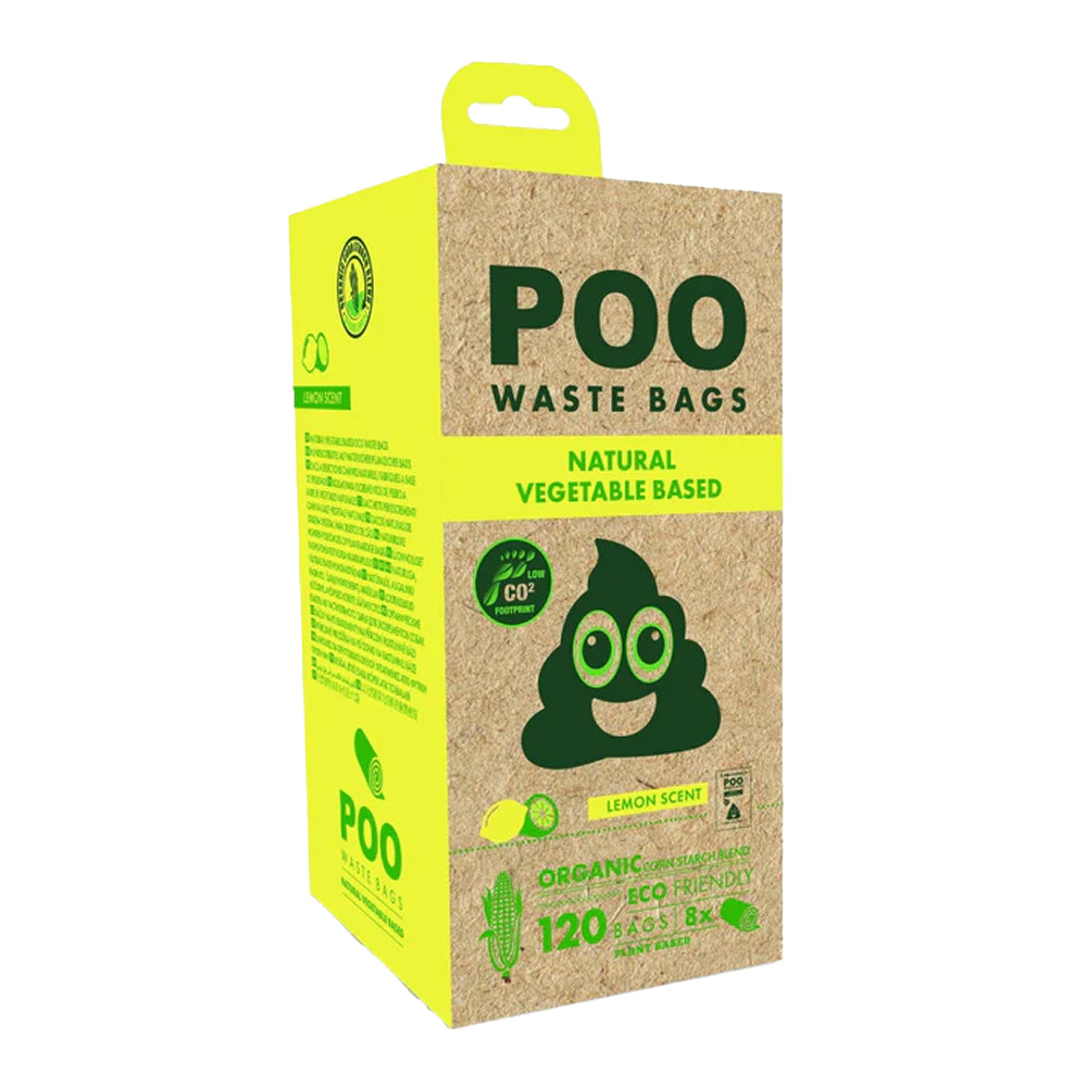 Yellow - Front - M-Pets Lemon Dog Poop Bags (Pack of 120)