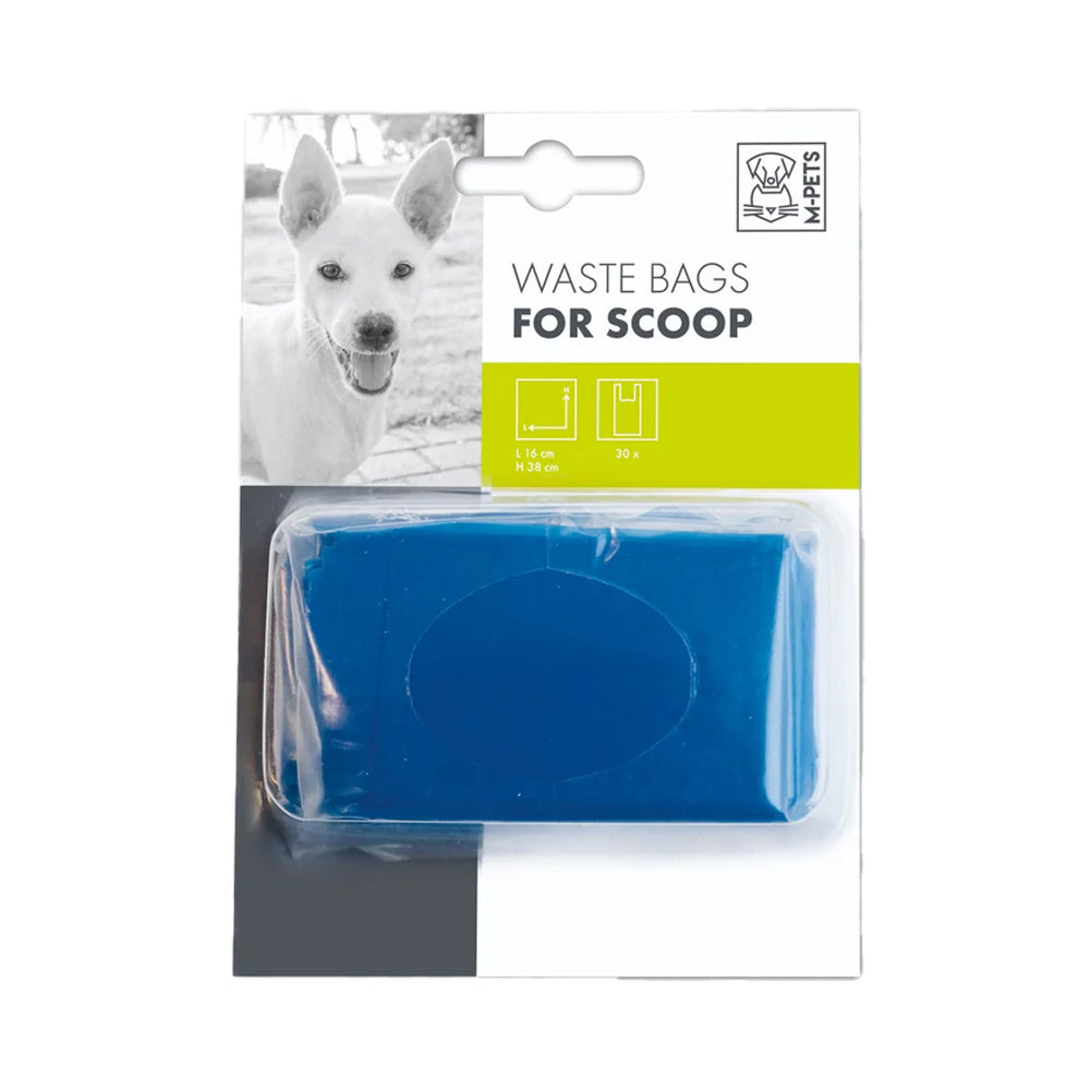 Blue - Front - M-Pets Dog Poop Scoop (Pack of 30)