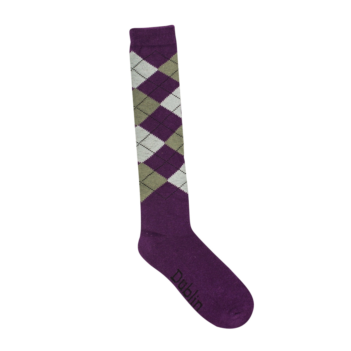 Red-Navy-White - Side - Dublin Unisex Argyle Socks