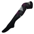 Purple-Ash - Side - Dublin Unisex Argyle Socks