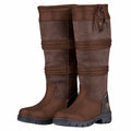 Brown - Back - Dublin Unisex Adult Husk II Leather Jodhpur Boots