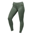 Olive Green - Front - Dublin Womens-Ladies Cool It Everyday Horse Riding Tights