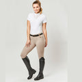 Beige - Back - Dublin Womens-Ladies Cool It Everyday Horse Riding Tights