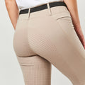 Beige - Close up - Dublin Girls Cool It Everyday Horse Riding Tights