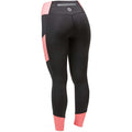 Coral - Pack Shot - Dublin Womens-Ladies Power Performance Colour Block Horse Riding Tights