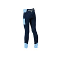 Ink Navy-Bluebell - Back - Dublin Girls Power Performance Colour Block Horse Riding Tights