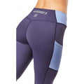 Blue - Lifestyle - Dublin Girls Power Performance Colour Block Horse Riding Tights