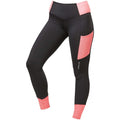 Coral - Front - Dublin Girls Power Performance Colour Block Horse Riding Tights