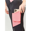 Coral - Pack Shot - Dublin Girls Power Performance Colour Block Horse Riding Tights