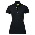Black - Front - Dublin Womens-Ladies Lily Capped Sleeved Polo Shirt