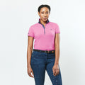 Red Violet - Side - Dublin Womens-Ladies Lily Capped Sleeved Polo Shirt
