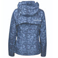 Blueberry-Navy - Back - Dublin Womens-Ladies Cortina Printed Waterproof Jacket