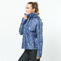 Blueberry-Navy - Lifestyle - Dublin Womens-Ladies Cortina Printed Waterproof Jacket