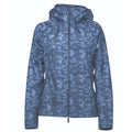 Blueberry-Navy - Front - Dublin Womens-Ladies Cortina Printed Waterproof Jacket