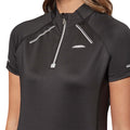 Black - Side - Weatherbeeta Womens-Ladies Victoria Premium Short-Sleeved Base Layer Top