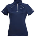Navy - Front - Weatherbeeta Womens-Ladies Victoria Premium Short-Sleeved Base Layer Top
