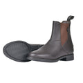 Brown - Back - Saxon Unisex Adult Allyn Leather Jodhpur Boots