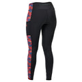Black-Red - Back - Dublin Womens-Ladies Zora Ikat Gripped Horse Riding Tights