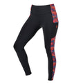 Black-Red - Front - Dublin Womens-Ladies Zora Ikat Gripped Horse Riding Tights