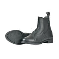 Black - Side - Saxon Unisex Adult Allyn Leather Zip Paddock Boots