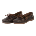 Brown - Front - Dublin Womens-Ladies Mendip Arena Leather Boat Shoes