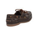 Brown - Back - Dublin Womens-Ladies Wychwood Arena Leather Boat Shoes