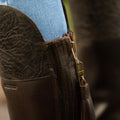 Dark Brown - Back - Dublin Unisex Adult Nore Leather Waterproof Country Boots