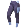 Ink-Ocean Blue - Front - Dublin Womens-Ladies Power Performance Mid Rise Horse Riding Tights