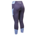 Ink-Ocean Blue - Back - Dublin Womens-Ladies Power Performance Mid Rise Horse Riding Tights