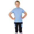 Bluebell - Side - Dublin Childrens-Kids Kylee II Short-Sleeved Riding Top