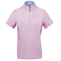 Orchid Pink - Front - Dublin Childrens-Kids Kylee II Short-Sleeved Riding Top