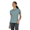 Sage - Front - Dublin Womens-Ladies Lauren Short-Sleeved Polo Shirt